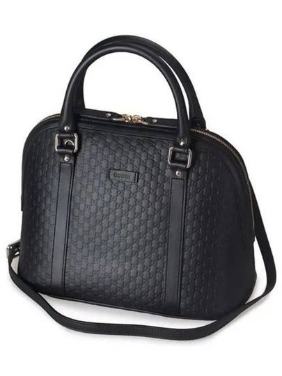 Micro GG Ssima Dome Tote Bag Black - GUCCI - BALAAN 2