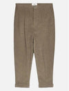 Carrot Oversized Cotton Corduroy Velvet Straight Pants Beige - AMI - BALAAN 3