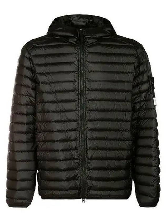 Loom Woven Chambers R-Nylon Down-TC Packable Jacket Black - STONE ISLAND - BALAAN 2