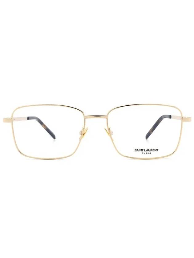 Square Eyeglasses Gold - SAINT LAURENT - BALAAN 1