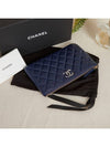 CC Logo Enamel Caviar Strass Mini Pouch AP3344 - CHANEL - BALAAN 4