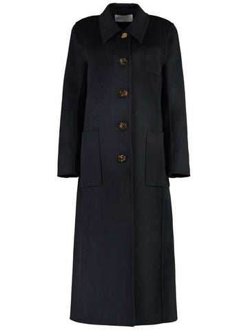 Tory Burch Single-Breasted Wool Coat - TORY BURCH - BALAAN 1