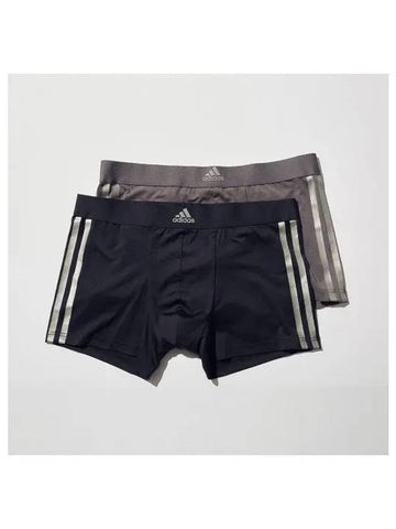 adidas UNDERWEAR Performance Signature Men s Draws BK 4 D GY 2 Pack - ADIDAS - BALAAN 1