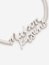 Handwriting Hoop Earrings Silver - MAISON KITSUNE - BALAAN 3