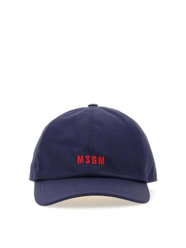 Embroidered Micro Logo Ball Cap Navy - MSGM - BALAAN 2