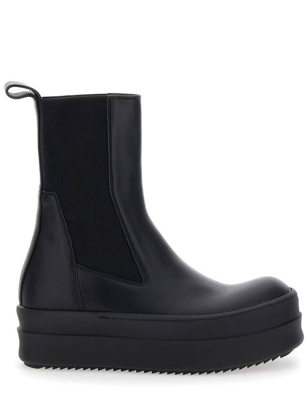 'Mega Bumper' Black Boots With Chunky Sole In Leather Woman - RICK OWENS - BALAAN 1