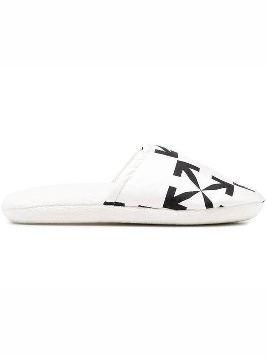 arrow pattern silk cotton house slippers white - OFF WHITE - BALAAN 2