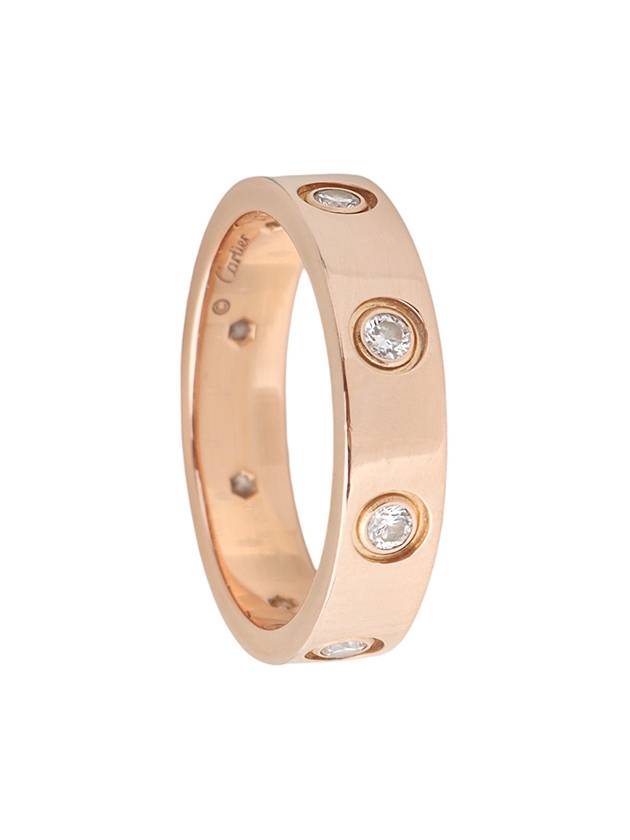 B40508 Pink gold 8P diamond mini love ring size 47 33833 - CARTIER - BALAAN 3