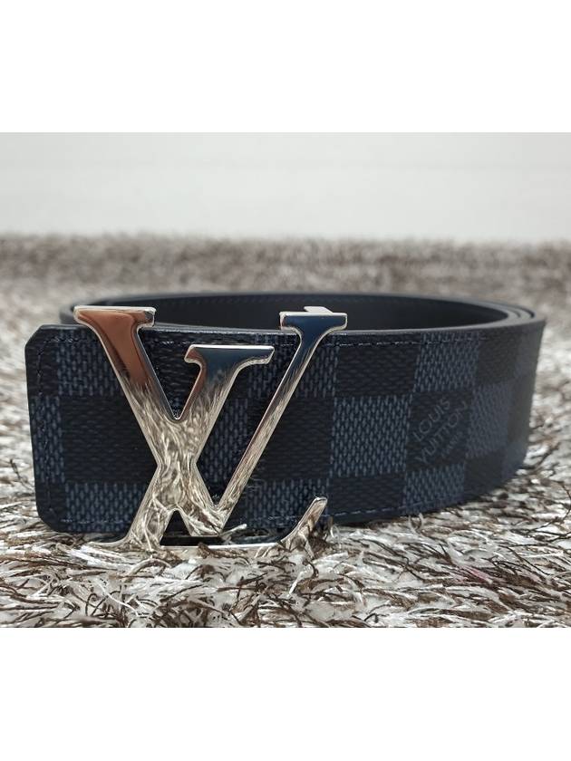 LV Initial Damier Graphite 40MM Belt - LOUIS VUITTON - BALAAN 1