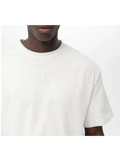 Embossed LV Short Sleeve T-Shirt White - LOUIS VUITTON - BALAAN 2