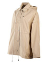 Hooded Cotton-Nylon Parka Beige - TOTEME - BALAAN 3