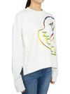 Logo Print Long Sleeve T-Shirt White - MONCLER - BALAAN 4