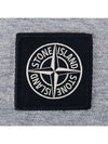 Logo Patch Cotton Short Sleeve T-Shirt Dust Melange Grey - STONE ISLAND - BALAAN 5