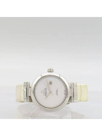 425 33 34 20 05 001 De Ville Lady Matic Mother of Pearl White Dial Leather Band Automatic 34MM Women s Watch - OMEGA - BALAAN 2