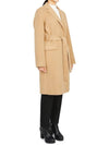 Women's Double Face Wrap Wool Single Coat Beige - THEORY - BALAAN 5