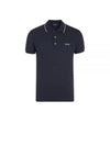 Embroidered Logo Cotton Short Sleeve Polo Shirt Navy - ERMENEGILDO ZEGNA - BALAAN 2