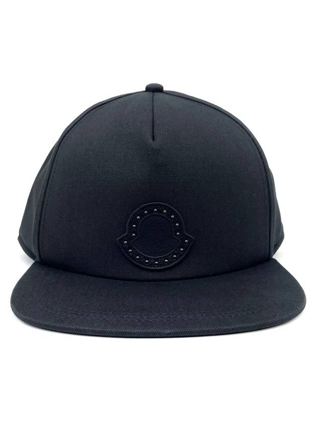 Logo Patch Ball Cap Black - MONCLER - BALAAN 3