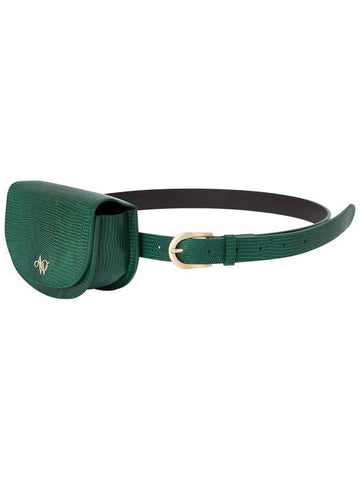 LEATHER BELT BAGGREEN - AOW - BALAAN 1