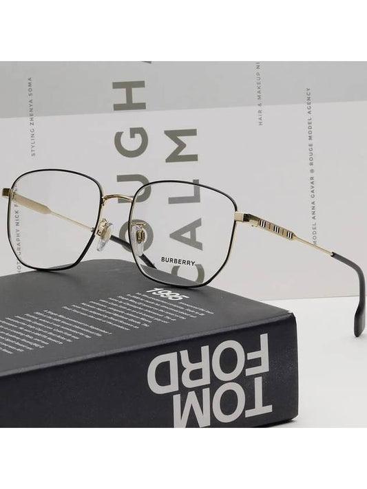 Glasses frame BE1352D 1318 Asian fit square metal - BURBERRY - BALAAN 2