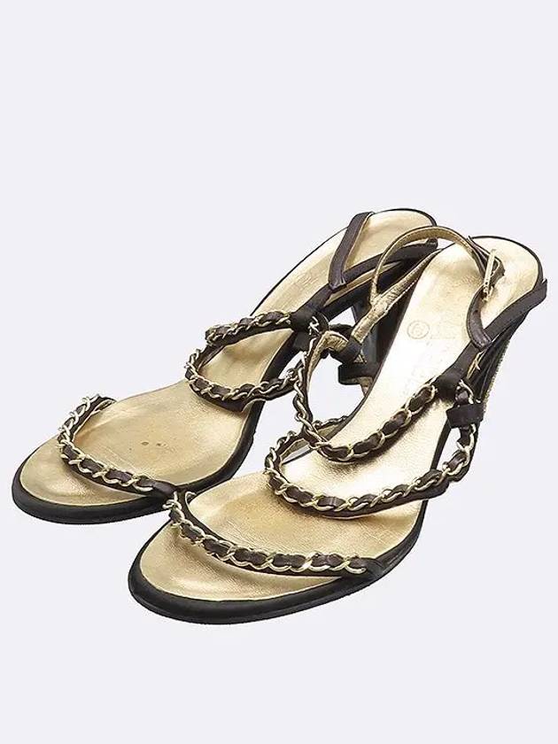 Smith Market used luxury goods black sandals women s shoes - CHANEL - BALAAN 5