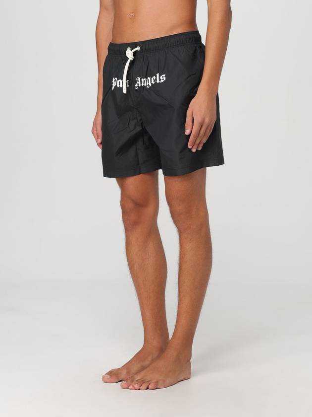 Palm Angels Classic Logo Swim Shorts Black - PALM ANGELS - BALAAN 4