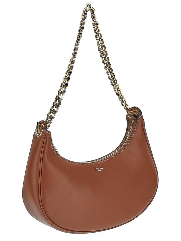 Abba Calfskin Medium Chain Shoulder Bag Tan - CELINE - BALAAN.