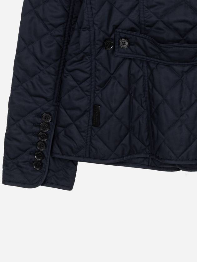 New Frankby Quilted Jacket Navy - BURBERRY - BALAAN 7