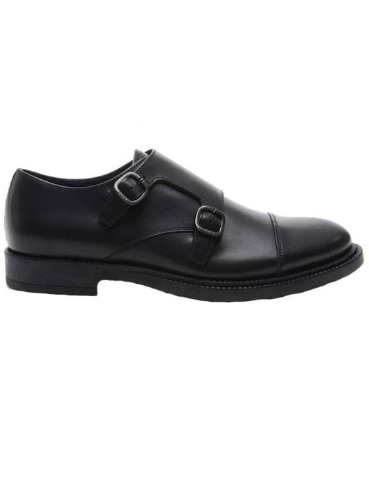 Men's Leather Monk Strap Black - TOD'S - BALAAN 1