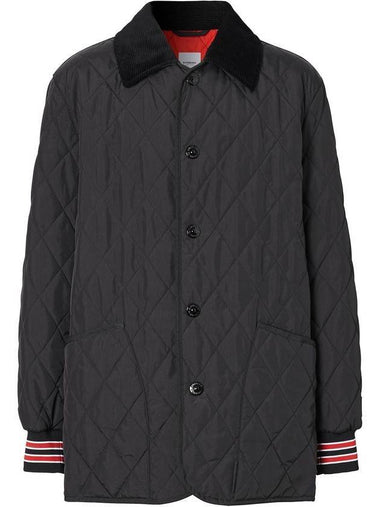 Andover Quilted Jacket Black - BURBERRY - BALAAN 1