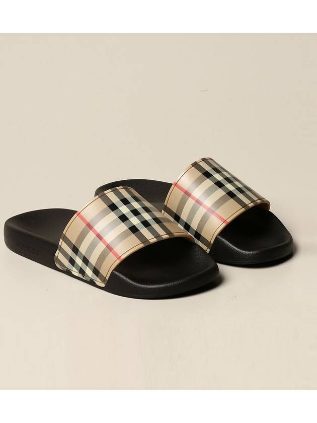 Vintage Check Slippers Beige - BURBERRY - BALAAN 4