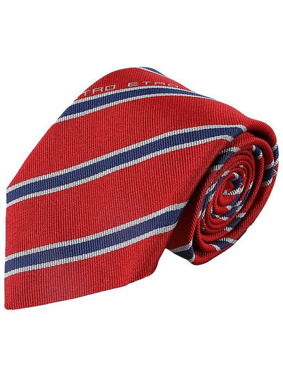 logo print striped silk tie 120269634 - ETRO - BALAAN 2