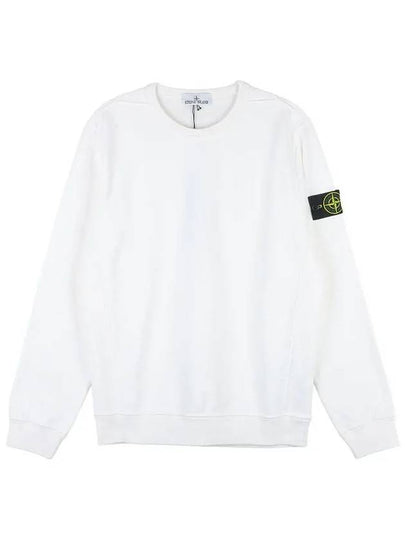 Wappen Patch Crew Neck Cotton Sweatshirt White - STONE ISLAND - BALAAN 2