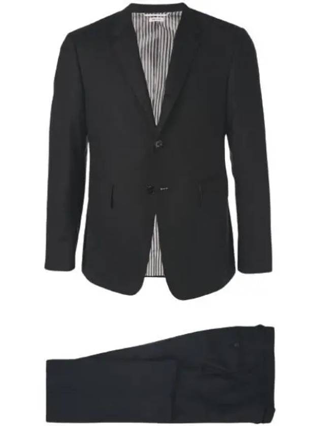 Men's Signature Classic Wool Suit Dark Grey - THOM BROWNE - BALAAN 2