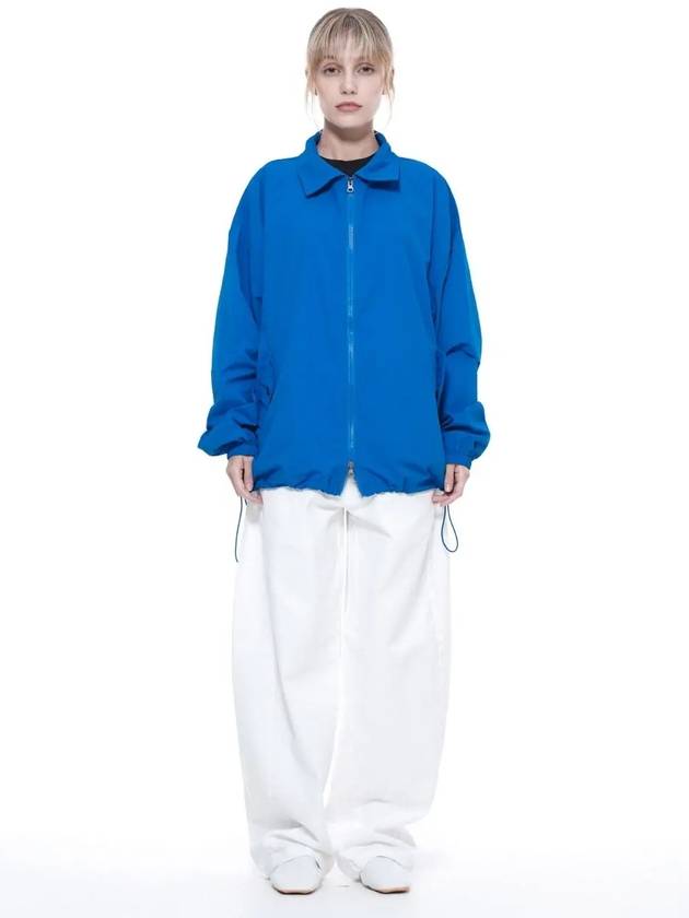 Searsucker Collar Windbreaker Jumper Blue - CHANCE'S NOI - BALAAN 4