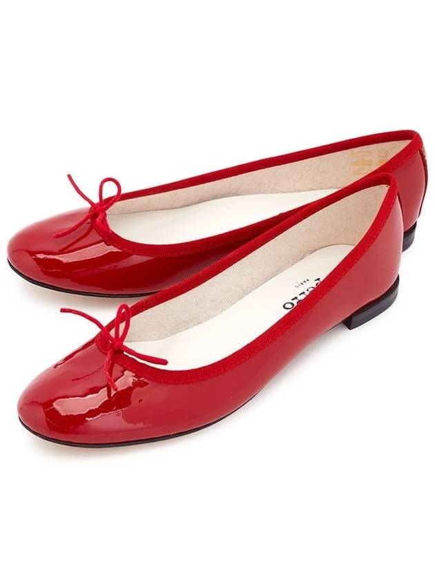 Women's Cendrillon Leather Ballerinas Flat Flammy Red - REPETTO - BALAAN 2