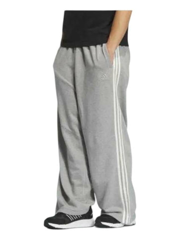 ST 3S Knit Cotton Track Pants Grey - ADIDAS - BALAAN 1