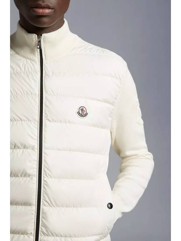 Wool Padding Tricot Cardigan White J1 091 9B00020 M1115 034 - MONCLER - BALAAN 2