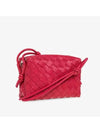 Intrecciato Loop Small Leather Cross Bag Pink - BOTTEGA VENETA - BALAAN 5