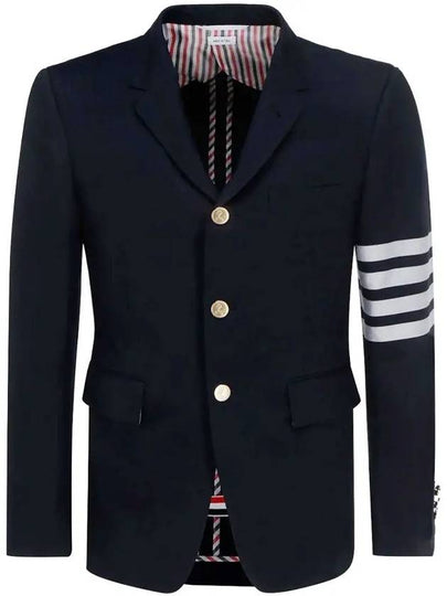 Diagonal Armband Cotton Shooting Engineer Classic Jacket Navy - THOM BROWNE - BALAAN 2