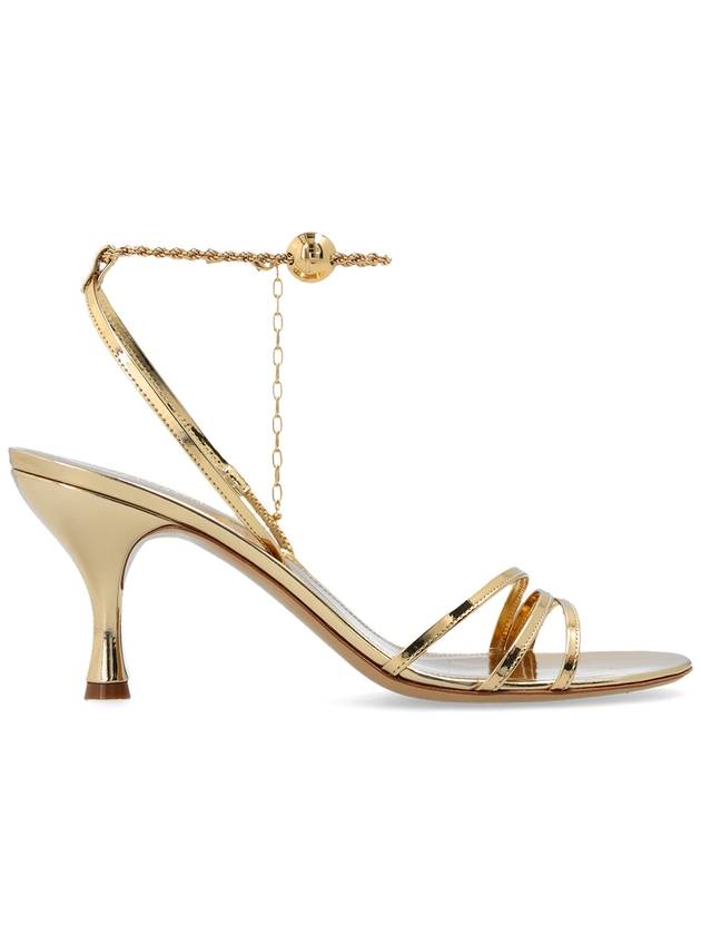 FERRAGAMO ‘Dennis’ Heeled Sandals, Women's, Gold - SALVATORE FERRAGAMO - BALAAN 1