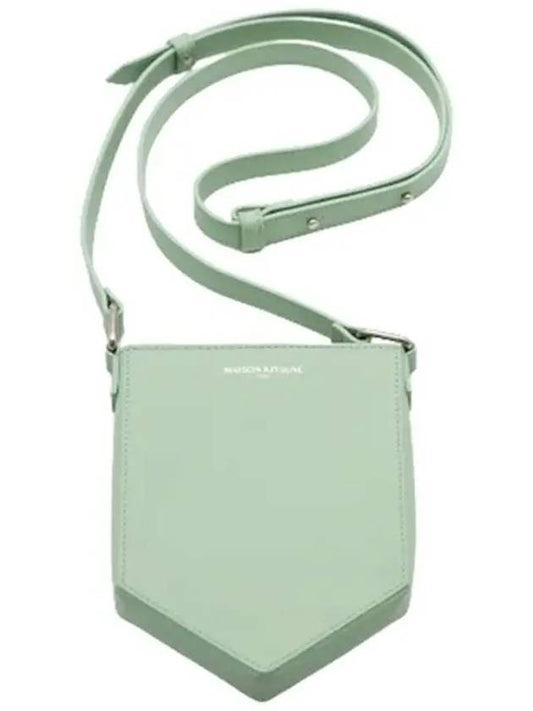 Neck Cross Pouch Bag Mist Green - MAISON KITSUNE - BALAAN.