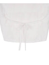 Flower embroidery crop blouse white - HIGH SCHOOL DISCO - BALAAN 5