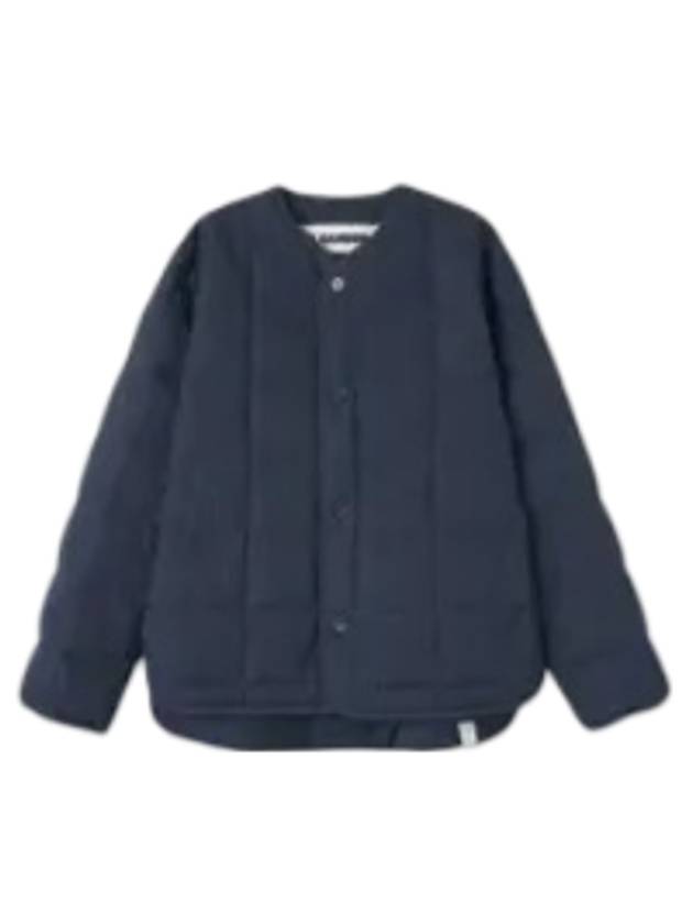 Quilted Button Jacket Blue - JIL SANDER - BALAAN 1