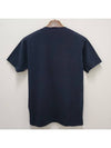 Garment Dyed Institutional One Print Cotton Jersey Short Sleeve T Shirt Navy - STONE ISLAND - BALAAN 3