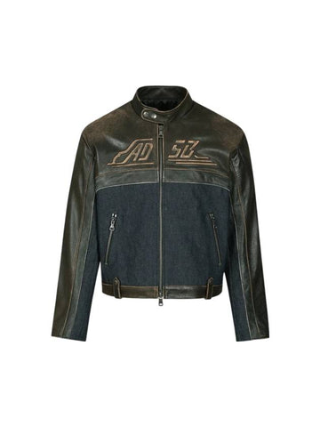 24 Racing Leather Jacket Brown - ANDERSSON BELL - BALAAN 1