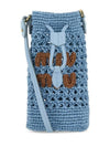 Embroidered Logo Crochet Bucket Bag Light Blue - MIU MIU - BALAAN 2