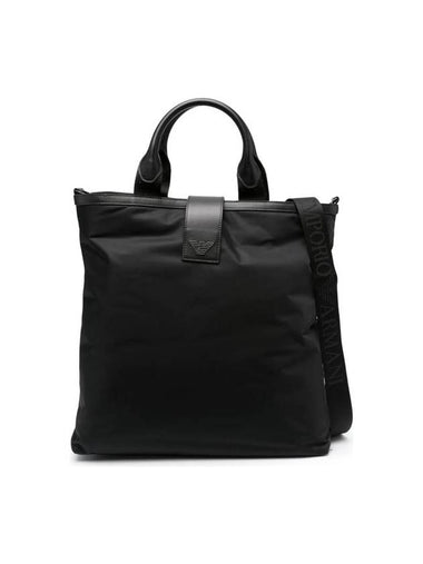 Logo Nylon Tote Bag Black - EMPORIO ARMANI - BALAAN 1