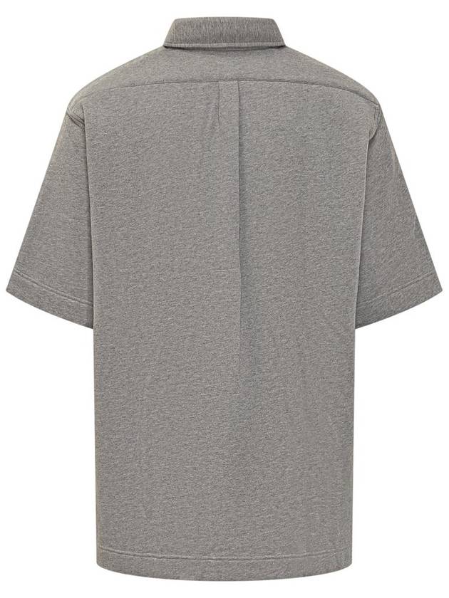 College Cotton Short Sleeve Shirt Grey - GIVENCHY - BALAAN 3