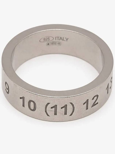 Numerical Logo Engraved Ring Silver - MAISON MARGIELA - BALAAN 2