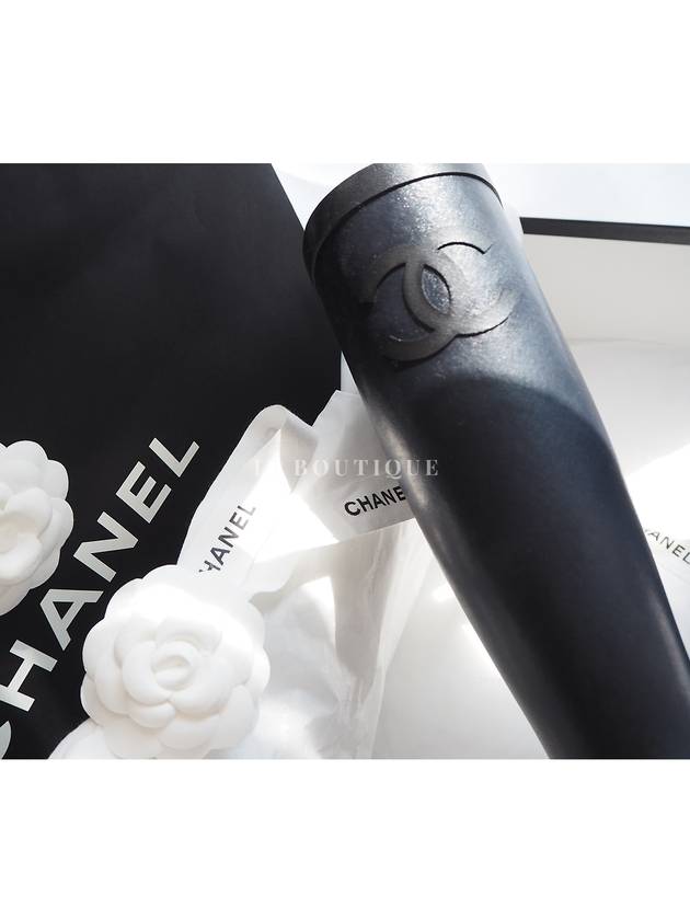 CC Logo Rubber Rain Boots Dark Navy G45838 - CHANEL - BALAAN 3